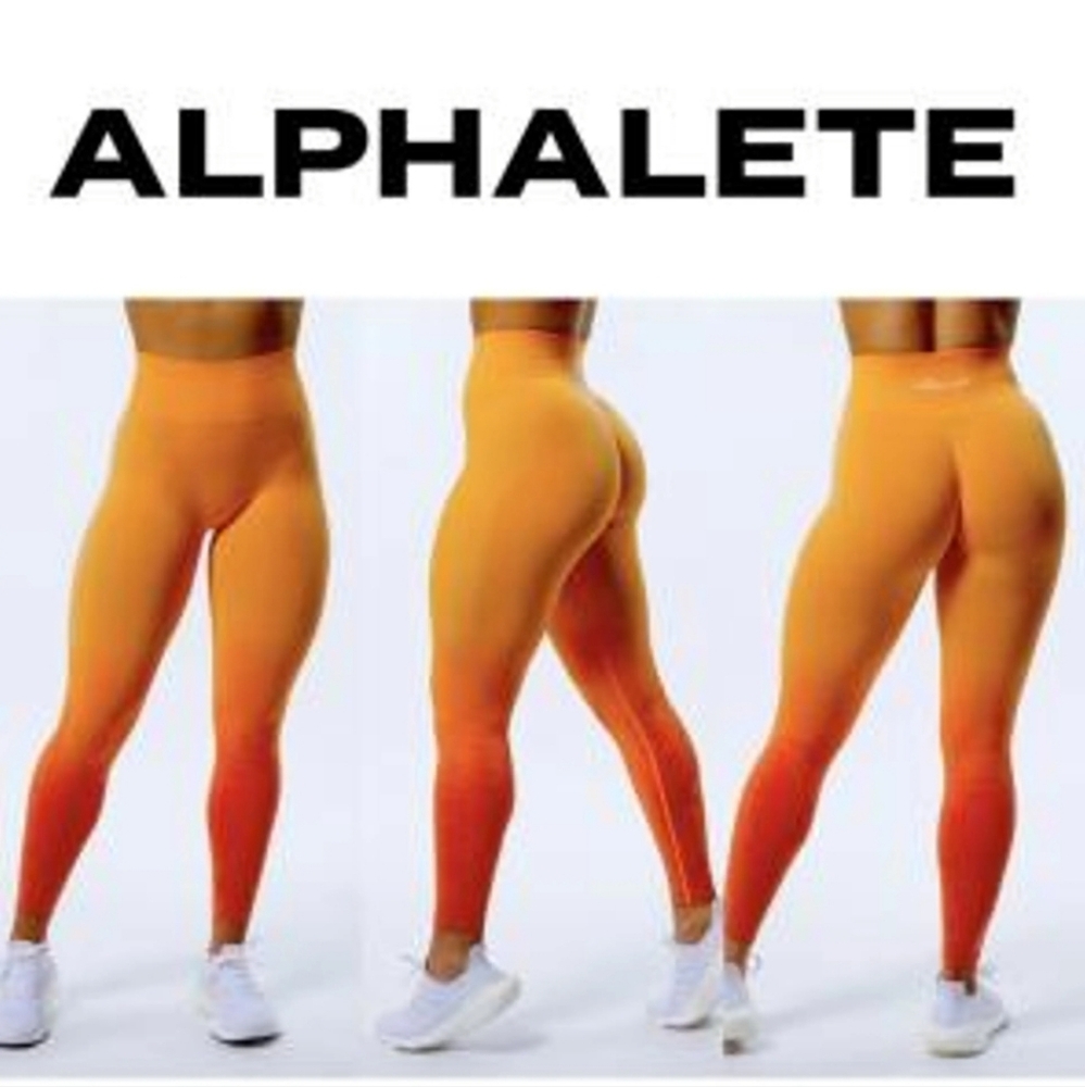 Alphalete Amplify Ombre Seammless Butt Scrunch leggings High Rise size XXL